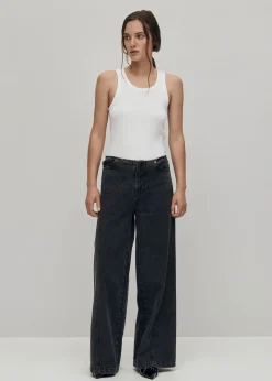 Magda Low-Rise Schwarze Jeans