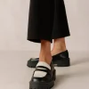 Mask Bicolor Black Vegan Leather Loafers