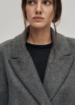 Mei Grauer Wollblazer