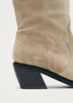Mount Beige Wildleder-Stiefel
