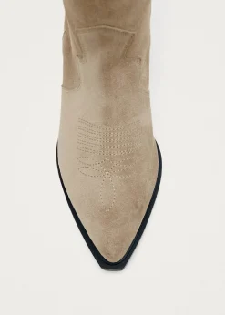 Mount Beige Wildleder-Stiefel