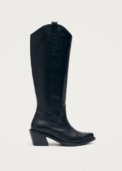 Mount Black Leather Boots