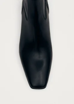 Nash Black Leather Ankle Boots