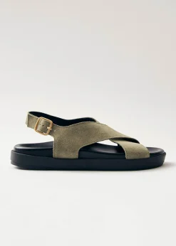 Nico Khaki Wildleder-Sandalen