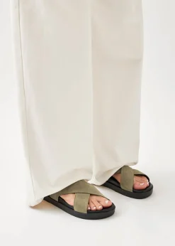Nico Khaki Wildleder-Sandalen