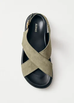 Nico Khaki Wildleder-Sandalen