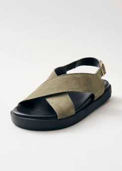 Nico Khaki Wildleder-Sandalen