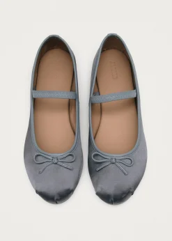 Odette Graue Flache Ballerinas