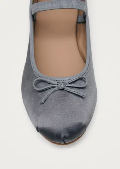 Odette Graue Flache Ballerinas