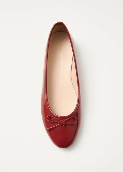Oriana Onix Ballerinas aus Rotem Leder