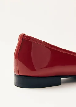 Oriana Onix Ballerinas aus Rotem Leder
