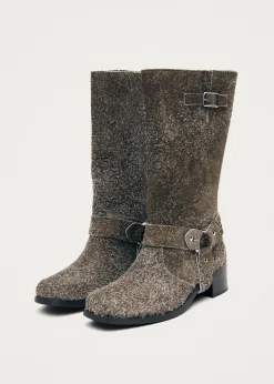 Rocky Suede Fuzzy Dust Khaki
