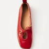 Rosalind Rote Leder Ballerinas