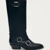 Ryder Black Leather Boots