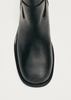 Sajan Schwarze Lederstiefel