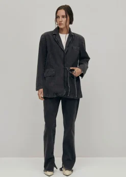 Sandra Schwarze Denim-Blazer