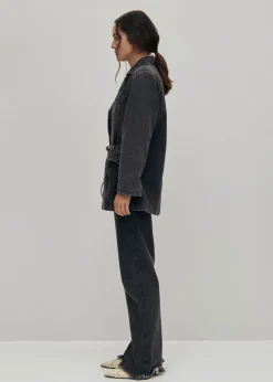 Sandra Schwarze Denim-Blazer