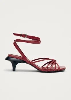 Soleia Rote Ledersandalen