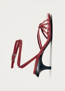 Soleia Rote Ledersandalen