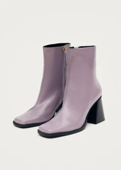 South Onix Mauve Leather Boots