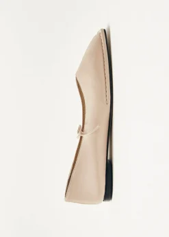 Sway Cremefarbene Leder-Ballerinas