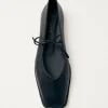 Sway Schwarze, flache Lederschuhe