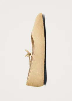 Sway Soft Beige Leder Ballerinas