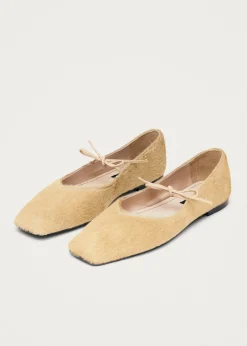 Sway Soft Beige Leder Ballerinas