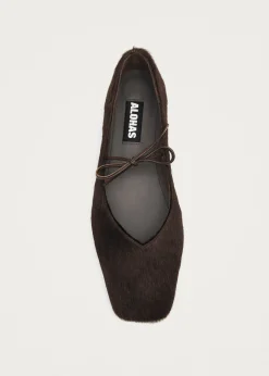 Sway Soft Braune Leder Ballerinas