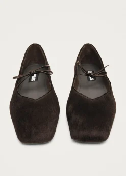 Sway Soft Braune Leder Ballerinas