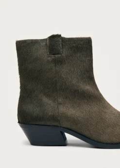 Syd Soft Khaki Leder Stiefeletten