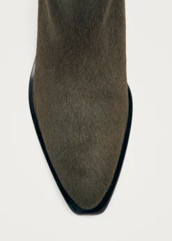 Syd Soft Khaki Leder Stiefeletten
