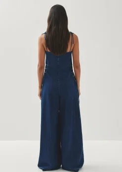Tania Blauer Denim-Jumpsuit