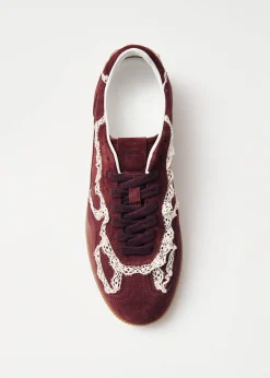 Tb.490 Crochet Burgunder Leder Sneaker
