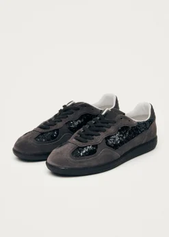 Tb.490 Glint Dunkelgraue Ledersneaker