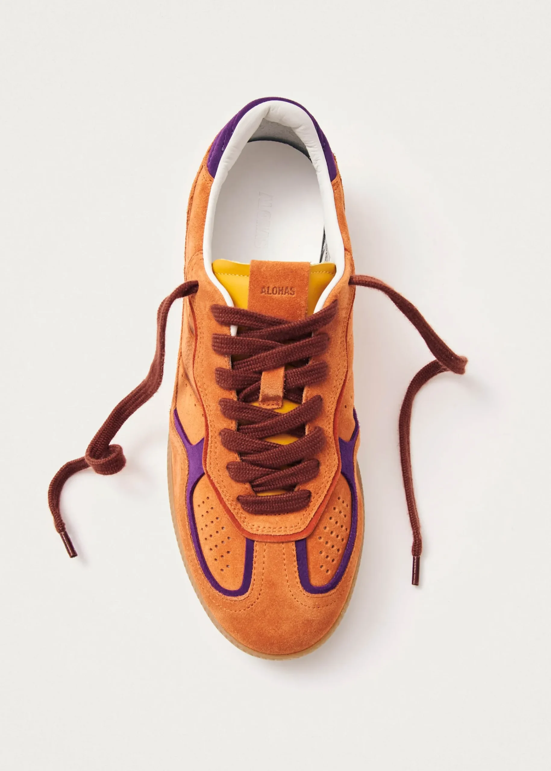 Tb.490 Rife Orangefarbene Wildleder-Sneakers
