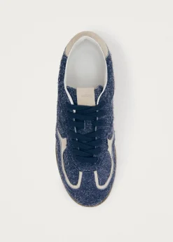 Tb.490 Rife Suede Fuzzy Blaue Ledersneaker