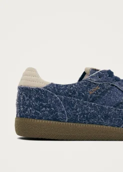 Tb.490 Rife Suede Fuzzy Blaue Ledersneaker
