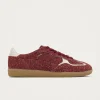 Tb.490 Rife Suede Fuzzy Rote Leder Sneaker