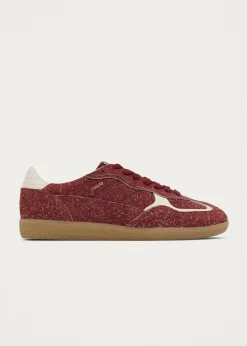 Tb.490 Rife Suede Fuzzy Rote Leder Sneaker