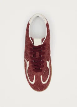Tb.490 Rife Suede Fuzzy Rote Leder Sneaker
