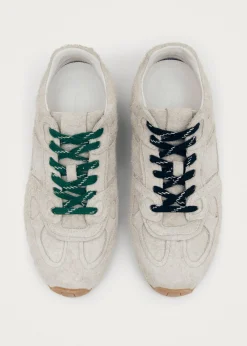 Tb.56 Suede Fuzzy Hellgraue Ledersneaker
