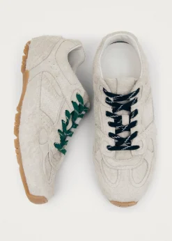 Tb.56 Suede Fuzzy Hellgraue Ledersneaker