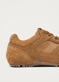 Tb.56 Suede Kamelfarbene Ledersneaker
