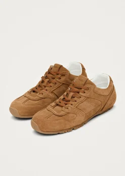 Tb.56 Suede Kamelfarbene Ledersneaker