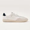 Tb.490 Weiße und schwarze Leder-Sneakers