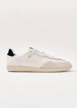 Tb.490 Weiße und schwarze Leder-Sneakers
