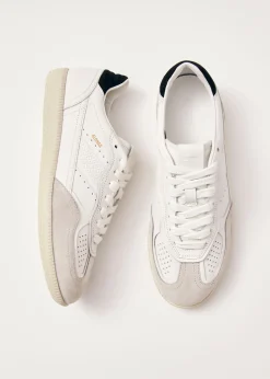 Tb.490 Weiße und schwarze Leder-Sneakers