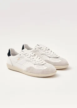 Tb.490 Weiße und schwarze Leder-Sneakers