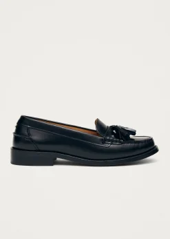 Terrane Schwarze Leder Loafers